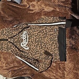 Reckless Los Angeles Cheetah Leopard Print Hoodie